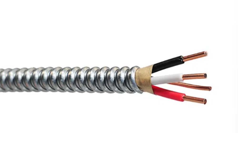 CSA AC90 Armoured Wire with 3 Copper Conductors